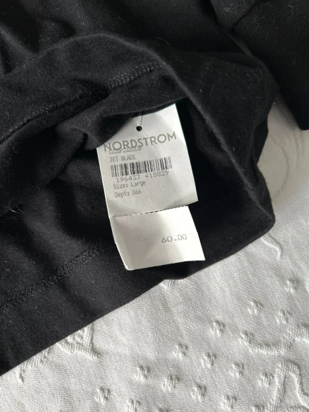 Fear of God Essentials Men's Jet Black Long Sleeve T-Shirt Size L NWT